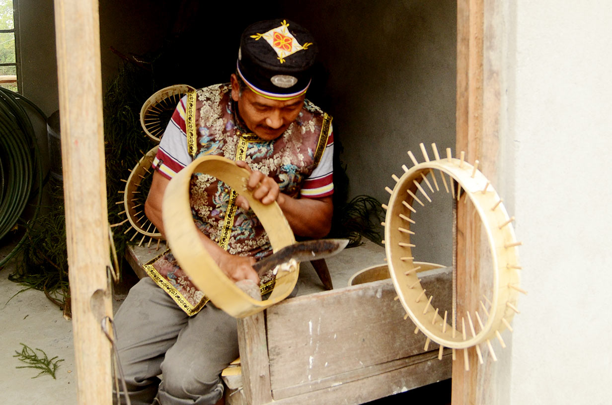 Making-of-Damphu-(Traditional-Music-Instrument)---Tamang-Community,-Kafer